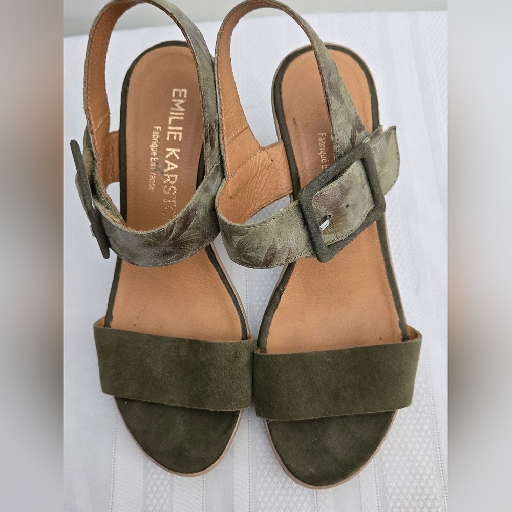 NWT Emilie Karston Leather Sandals - Display?